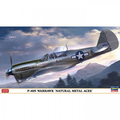 [���ܼ�] BH07516 [Hasegawa] BH07516 1/48 P-40N Warhawk Natural Metal Aces