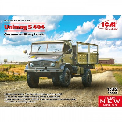 [ܼ] BICM35135 [ICM] BICM35135 1/35 Unimog S404 German Military Truck