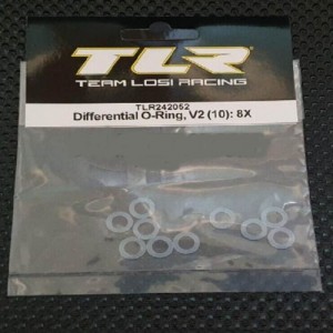 [TLR Racing] Differential O-Rings, V2 (10): 8X 