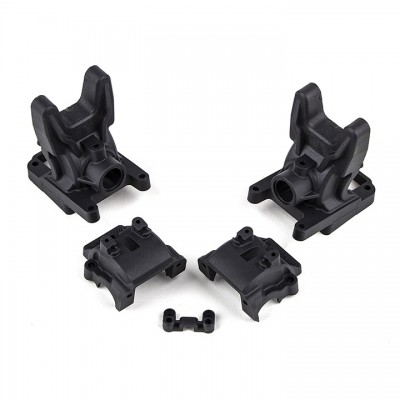[ܼ] AA92326 [TEAM ASSOCIATED] AA92326 RC10B74.2 FT Front Gearboxes, 0 and 2 Diff Heights, carbon