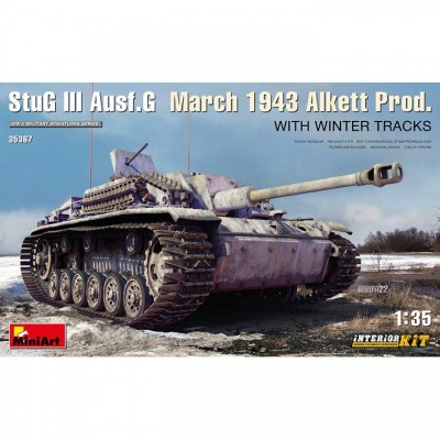 [ܼ] BE35367 [Miniart] BE35367 1/35 StuG III Ausf. G March 1943 Alkett Prod-Winter Track- Interior Kit