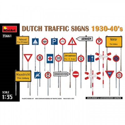 [ܼ] BE35661 [Miniart] BE35661 1/35 Dutch Traffic Signs 1930-40