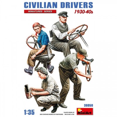 [ܼ] BE38050 [Miniart] BE38050 1/35 Civilian Drivers 1930-40s -  4 