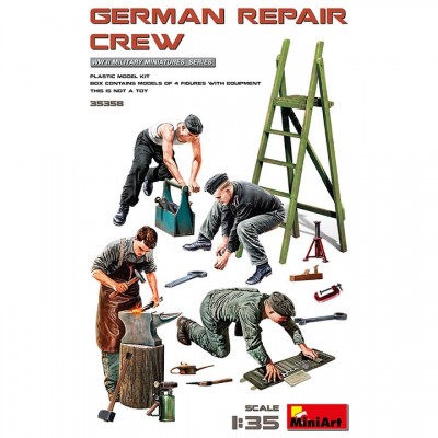 [ܼ] BE35358 [Miniart] BE35358 1/35 German Repair Crew -  4 