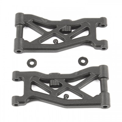 [ܼ] AA92297 [TEAM ASSOCIATED] AA92297 RC10B74 FT Front Suspension Arms, carbon