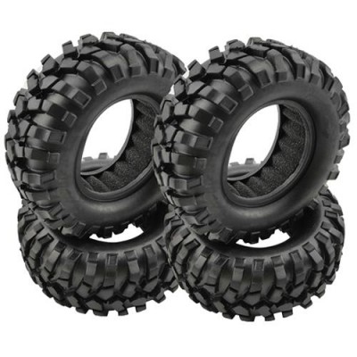 [ܼ] DTPA02001 [DETAILS TECH] (4PCS, Ѵ, Ŭ,  Ÿ̾) Crawler Tires with Foams for 1.9 Wheels A 95x38mm