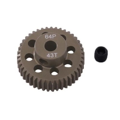 [ܼ] DTG01B42T [DETAILS TECH] 7075 Hard Coated 64DP Pinions Gear - Ti Gold for 42T