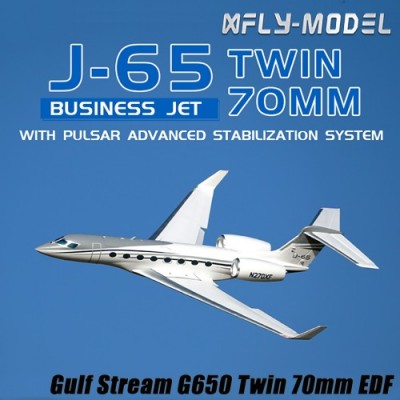 [ܼ]  [XFLY] 1766mm Gulf Stream G650 Twin 70mm EDF PNP - , ӱ, , ÷, Ʈ, LED, ̷ 