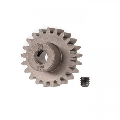 [ܼ] AX6493X [Traxxas] AX6493X Gear,21-T pinion,1.0 metric pitch,fits 5mm shaft/set screw for use only with steel spur gears