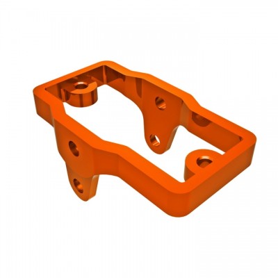 [ܼ] AX9739-ORNG [Traxxas] AX9739-ORNG Servo mount, 6061-T6 aluminum (orange-anodized)threadlock) (4)