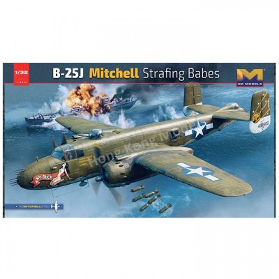 [ܼ] BKE036 [HK Model] BKE036 1/32 B-25J Mitchell Strafing Babes