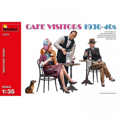 [ܼ] BE38058 [Miniart] BE38058 1/35 Cafe Visitors 1930-40s