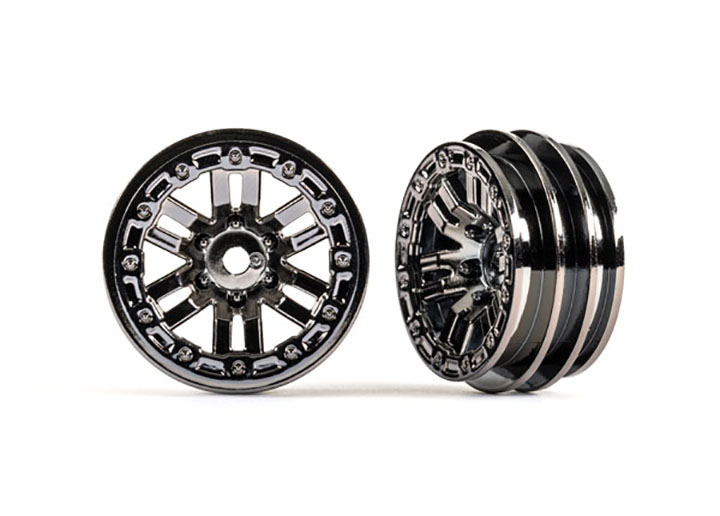 [���ܼ�] AX9768-BLKCR [Traxxas] AX9768-BLKCR Wheels, 1.0inch (black chrome) (2)