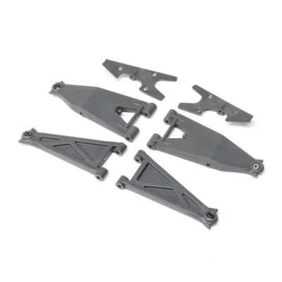 [���ܼ�] LOS234053 [TEAM LOSI] Front Suspension Arm Set, Gray: RZR Rey