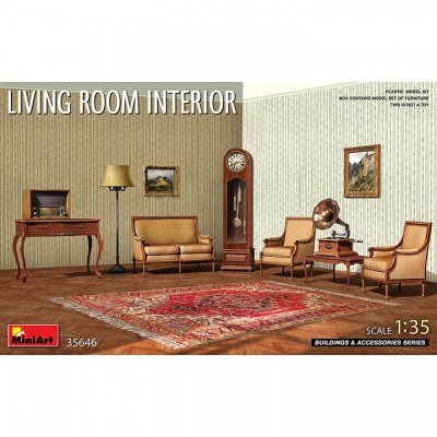 [ܼ] BE35646 [Miniart] BE35646 1/35 Living Room Interior