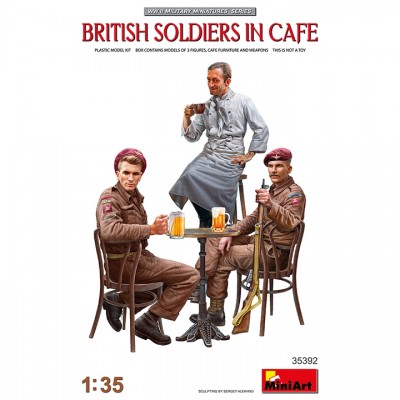 [ܼ] BE35392 [Miniart] BE35392 1/35 British Soldiers in Cafe
