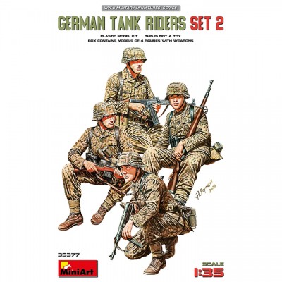 [ܼ] BE35377 [Miniart] BE35377 1/35 German Tank Riders Set 2