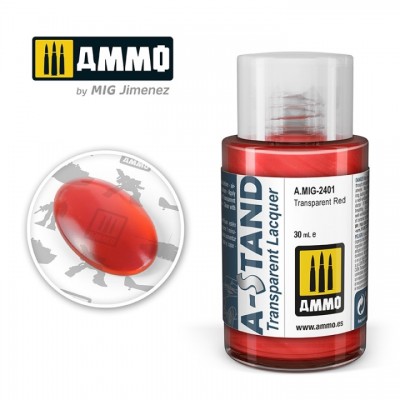 [ܼ] CG2401 [MIG AMMO] CG2401 A-STAND Transparent Red