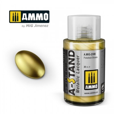 [ܼ] CG2308 [MIG AMMO] CG2308 A-STAND Polished Brass