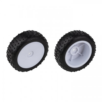[ܼ] AA21595 [TEAM ASSOCIATED] AA21595 Reflex 14 Mini Pin Tires, Narrow Wheels, mounted, white