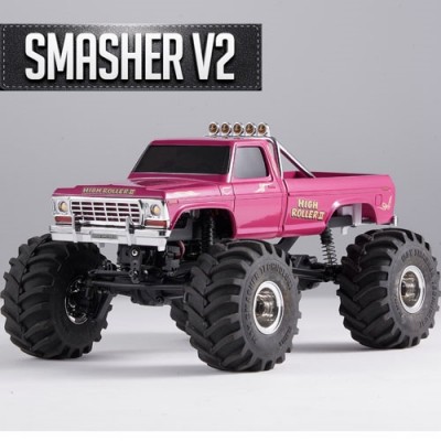 [ܼ] FMS12402RTRRDV2 [ROC HOBBY] FMS 1:24 FCX24 Smasher V2 Monster Truck RTR Red