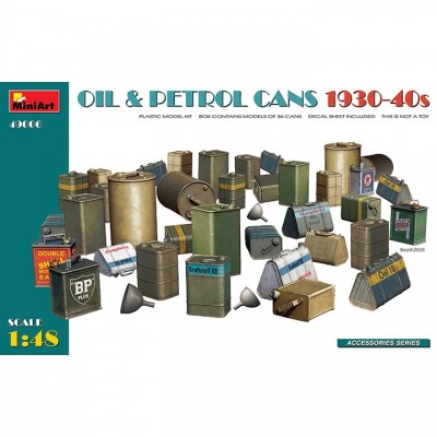 [���ܼ�] BE49006 [Miniart] BE49006 1/48 Oil & Petrol Cans 1930-40s