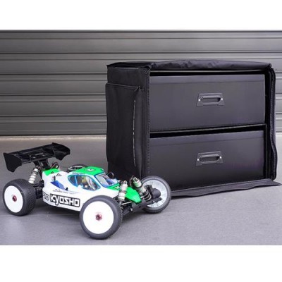 [ܼ] KOS32252PP [KOSWORK] 1/8 Dual Drawer PP Frame Buggy/Onroad Car Bag (1/8, 2 Large)
