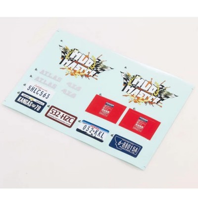 [ܼ] C1572 [ROC HOBBY] 1:10 MASHIGAN RS Car Decal Sheet
