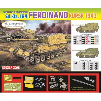 [ܼ] BD6726 [Dragon] BD6726 1/35 Sd.Kfz.184 Ferdinand Kursk 1943 w/Magic Tracks & Aluminum Gun Barrel