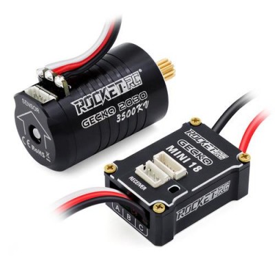 [ܼ] 697175079403 [SURPASS HOBBY] Gecko 2030 Sensored ESC Combo Set for 1/18 Crawler Car (3500KV)