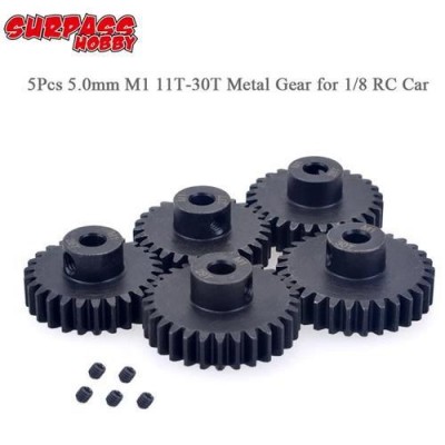 [ܼ] 11025-6006-01 [SURPASS HOBBY] M1 Pinion Gear Alloy Steel 5.0mm Bore (16T)