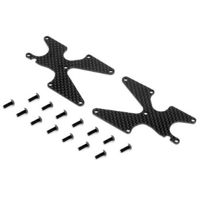 [���ܼ�] F83007-15OP [SPARKO] Carbon Rear Arm covers 1.5mm - 2pcs