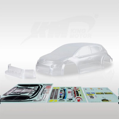 [���ܼ�] E8406 [Traction Hobby] C3 Clear Body With Abu Sticker (Km WRC C3 ) �ƺδٺ� �ٵ�