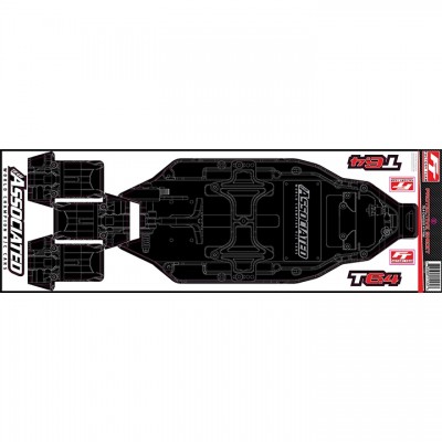 [ܼ] AA71184 [TEAM ASSOCIATED] AA71184 RC10T6.4 FT Chassis Protective Sheet, printed