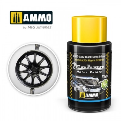 [ܼ] CG0342 [MIG AMMO] CG0342 Cobra Motor Black Gloss Primer