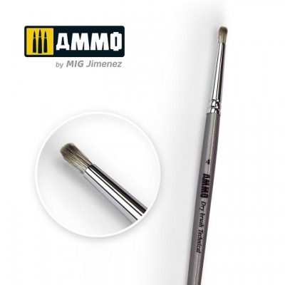 [ܼ] CG8701 [MIG AMMO] CG8701 4 AMMO Drybrush Technical Brush