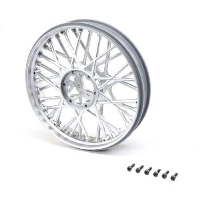[���ܼ�] LOS46002 [TEAM LOSI] Front Wheel Set, Satin Chrome: Promoto-MX