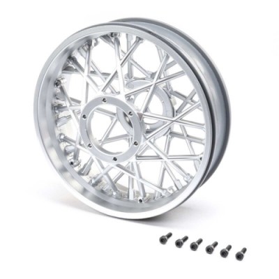 [���ܼ�] LOS46003 [TEAM LOSI] Rear Wheel Set, Satin Chrome: Promoto-MX