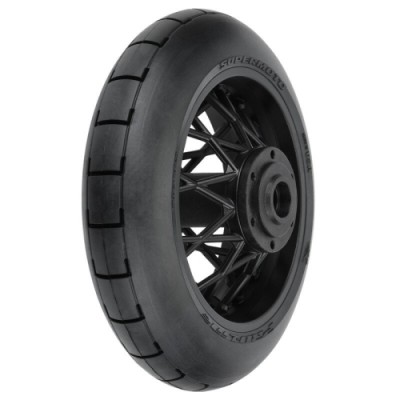 [���ܼ�] PRO1022310 [PROLINE-RACING] 10223-10 1/4 Supermoto S3 Motorcycle Rear Tire MTD Black (1): PROMOTO-MX