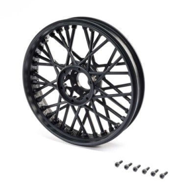 [���ܼ�] LOS46000 [TEAM LOSI] Front Wheel Set, Black: Promoto-MX
