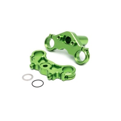 [���ܼ�] LOS364008 [TEAM LOSI] Aluminum Triple Clamp Set, Green: Promoto MX