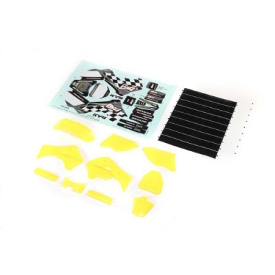 [���ܼ�] LOS260003 [TEAM LOSI] Yellow Plastics with Wraps: Promoto-MX