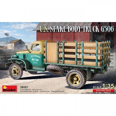 [ܼ] BE38067 [Miniart] BE38067 1/35 U.S. Stake Body Truck G506