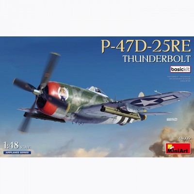 [ܼ] BE48009 [Miniart] BE48009 1/48 P-47D-25RE Thunderbolt. Basic Kit