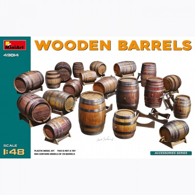 [���ܼ�] BE49014 [Miniart] BE49014 1/48 Wooden Barrels