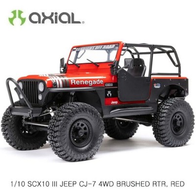 [���ܼ�] AXI03008T1 [Axial] 1/10 SCX10 III ���� CJ-7 4WD �귯�õ� RTR, ���� (���͸� �������ʿ�)