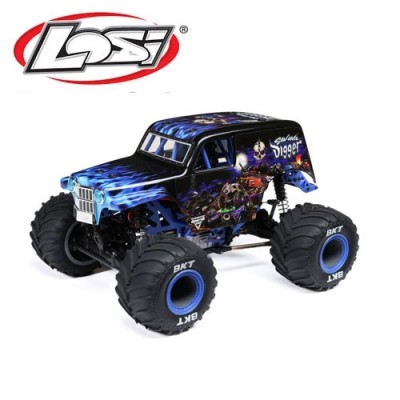[���ܼ�] LOS01026T2 [TEAM LOSI] 1/18 Mini LMT 4X4 Brushed Monster Truck RTR, Son-Uva Digger Ǯ��
