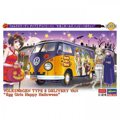 [ܼ] BH52373 [Hasegawa] BH52373 1/24 Volkswagen Type 2 Delivery Van Egg Girls Happy Halloween