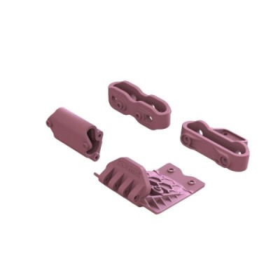 [ܼ] ARA320783 [ARRMA] ARA320783 Lower Skid And Bumper Mount Set, Pink