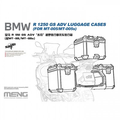 [ܼ] CESPS-091 [Meng] CESPS-091 1/9 BMW R 1250 GS ADV Luggage Cases (FOR MT-005/MT-005s)-ũ 